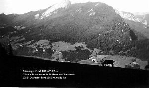 COLO JEUNE FRANCE 1952 Charmant Som 1865m, vu du Ru
